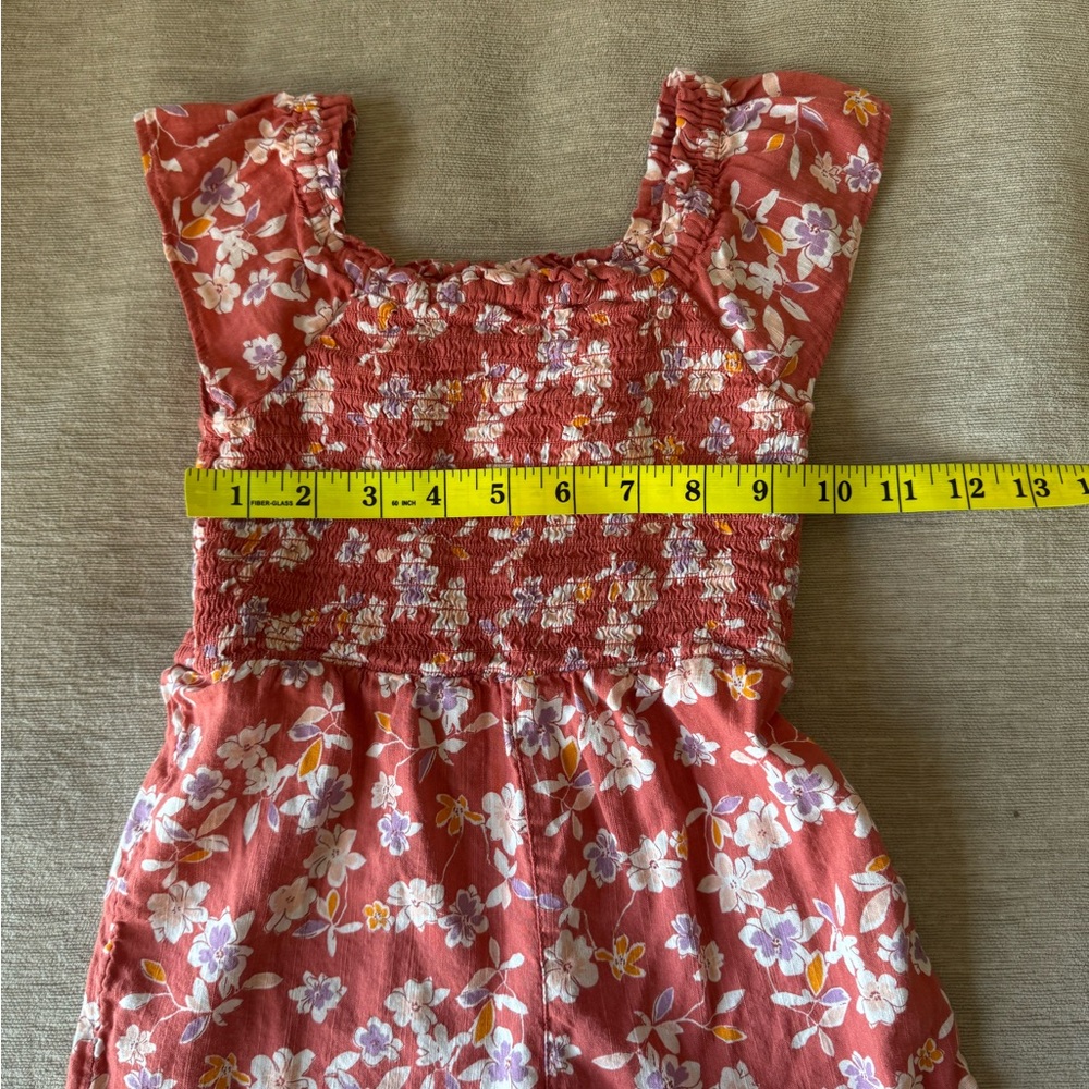 Baby GAP Floral Romper Girls 4T Toddler One-Piece Pink Purple Summer - Picture 6 of 7